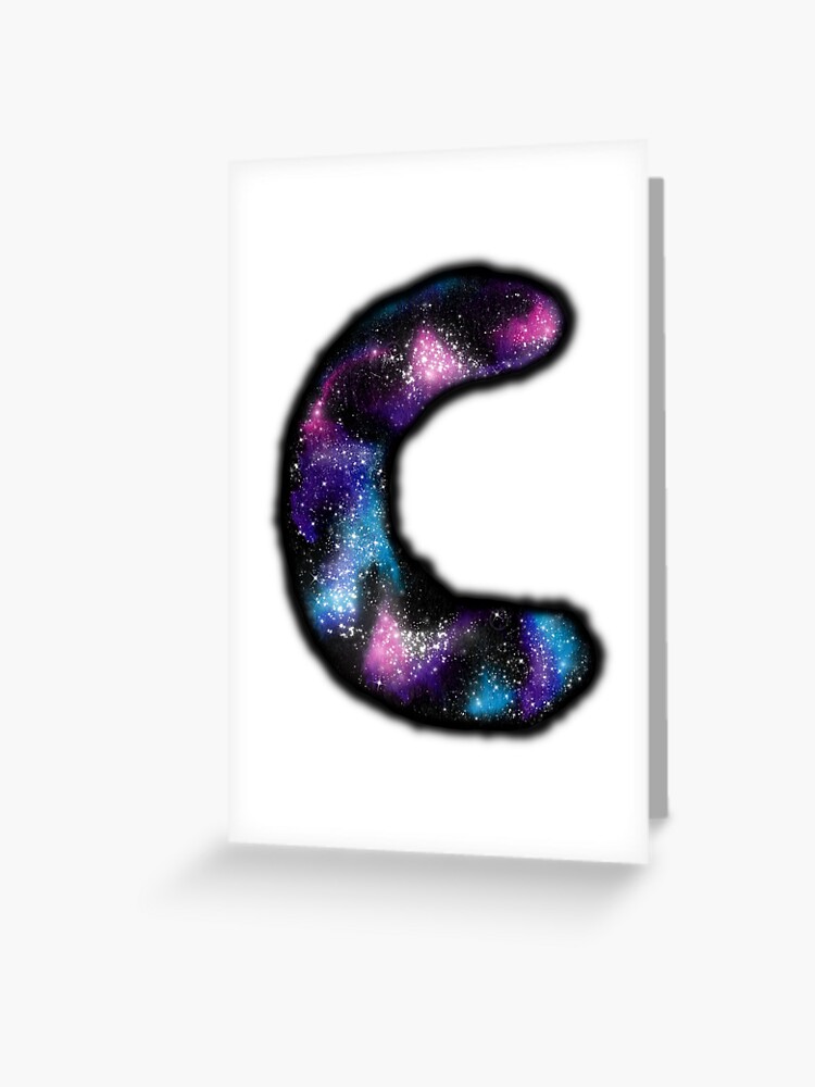 Tarjetas De Felicitacion Galaxia Personalizada Letra C Monogram De Wildredhead Redbubble