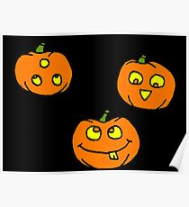 Silly Pumpkins Poster