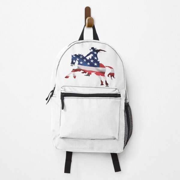 Item preview, Cowboy Righting American Flag Horse designed and sold by Rowena Jones.