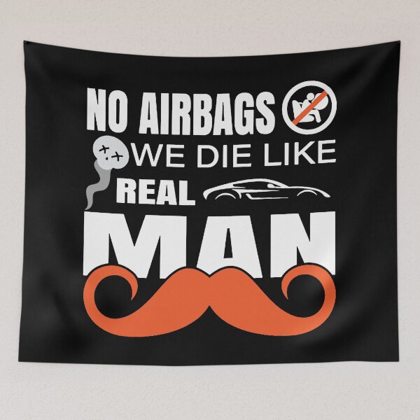 Item preview, WARNING No AirBags we die like real men designed and sold by ZXSEAVBNM.