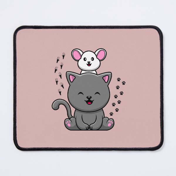 Item preview, Cute Cat and Rat Couple Sticker designed and sold by DaffodilArts.