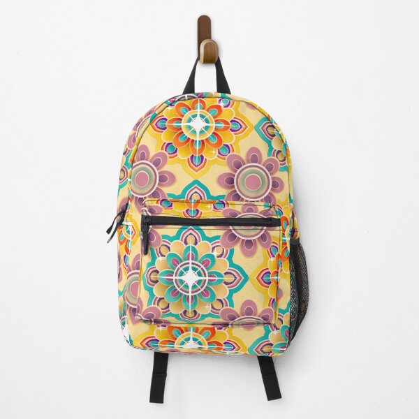 Item preview, Moroccan inspired repeating floral tile pattern in muted colors designed and sold by ditzy-designs.