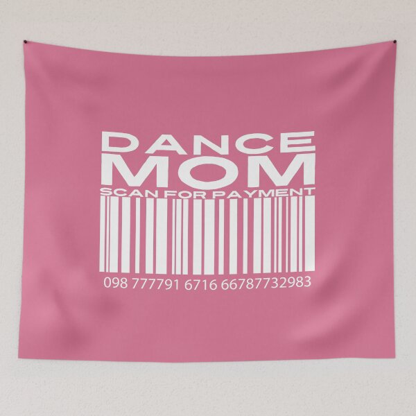 Item preview, Dance Mom Scan For Payment | Dance Mommy | Dance Barcode (Black Lettering Available) designed and sold by Wavecrest Wearables.