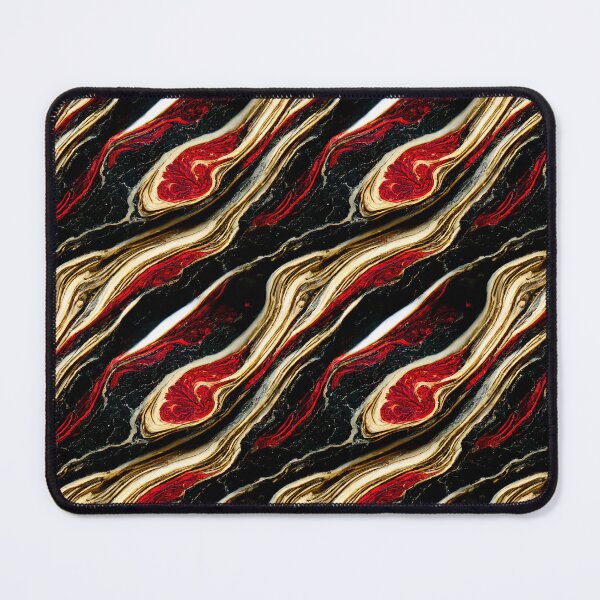 Item preview, Swirly Red, Black and Gold marble pattern, Intricate marbling pattern designed and sold by TreasuryOE.