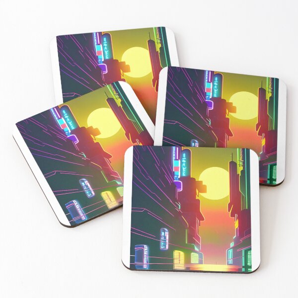 Item preview, Flooded City of Neon designed and sold by EulogyArt.