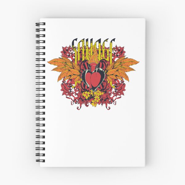 Item preview, flaming heart with wings flourish designed and sold by TADYSHOP.
