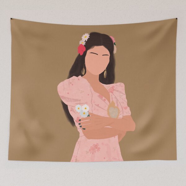 Item preview, Sel in Pink Flower Dress Outfit Heart Fan Art designed and sold by senaeksi.