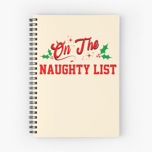Item preview, On the naughty list retro Christmas vintage designs designed and sold by ArtfulGiftShop.