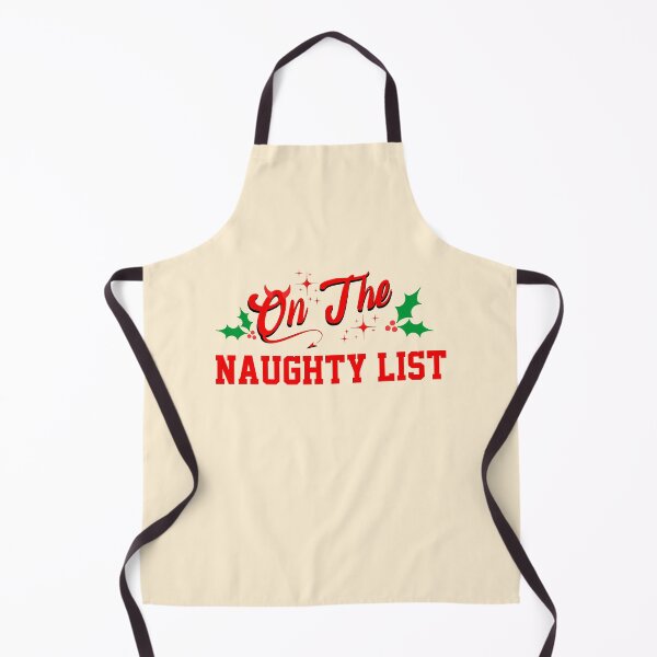 Item preview, On the naughty list retro Christmas vintage designs designed and sold by ArtfulGiftShop.