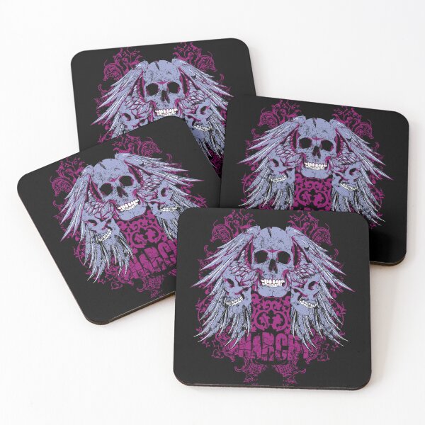 Item preview, flying skull trinity vinatge background designed and sold by TADYSHOP.