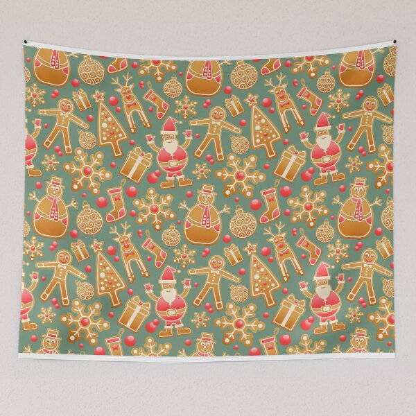 Item preview, Christmas Gingerbread Pattern designed and sold by RepublicOfFire.