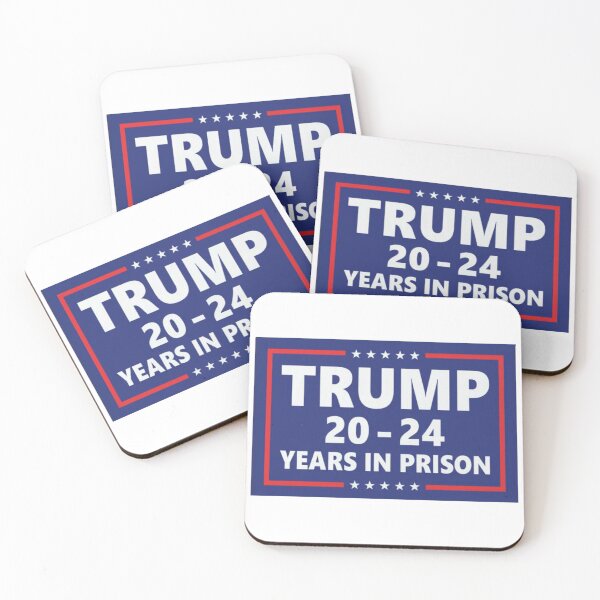 Aperçu de l'œuvre Trump 20 - 24 en prison créée et vendue par Giovanni's Brown Quotes.