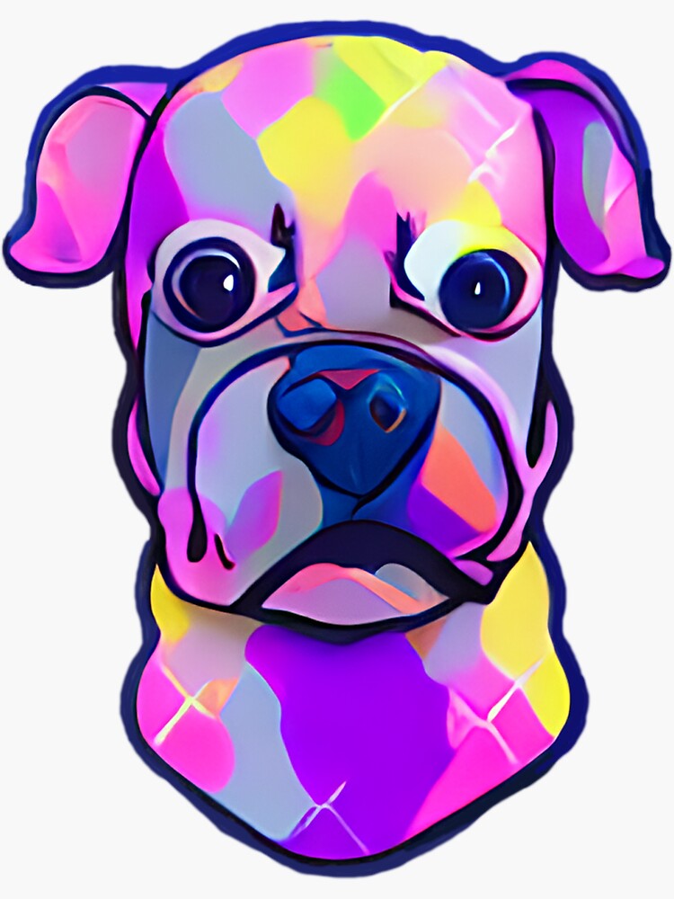 painted-dog-face-sticker-for-sale-by-nanosysadvanced-redbubble