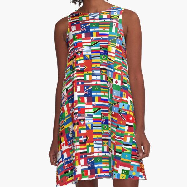 FLAG ME-WORLD FLAGS A-Line Dress