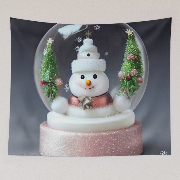 Item preview, A cute snow globe with a snowman designed and sold by art8085.