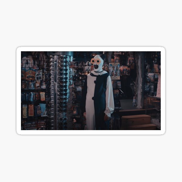 Art The Clown Wearing Sunflower Sunglasses - Terrifier Sticker