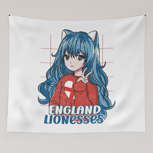 Item preview, England Lionesses Anime Soccer Heart designed and sold by Numero14.