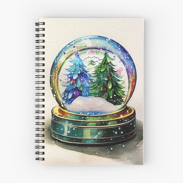 Item preview, A cute snow globe in watercolors  designed and sold by art8085.