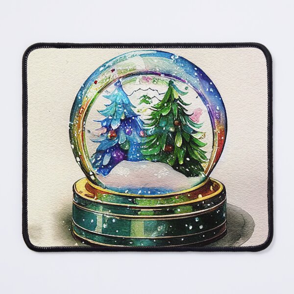 Item preview, A cute snow globe in watercolors  designed and sold by art8085.