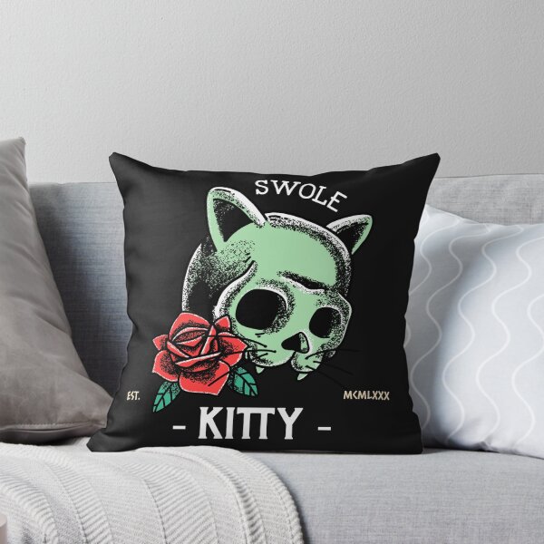 Artikelvorschau, SWOLE KITTY-SCHÄDEL-ROSEN-ENTWURF entworfen und verkauft von PowerfulPrinted.