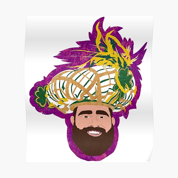 JASON KELCE Art Print Photo Rare 8" x 10" Poster PHILADELPHIA  EAGLES MUMMERS