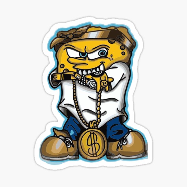 Gangster SpongeBob Sticker