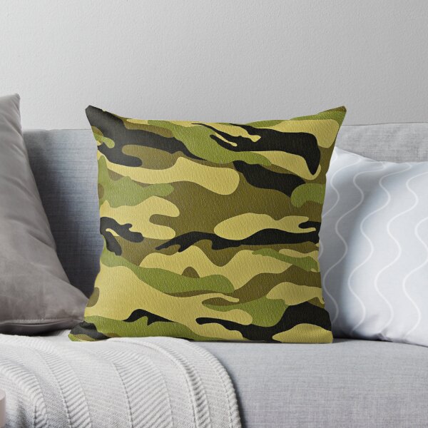 Bappe Blue Camo Throw Pillow