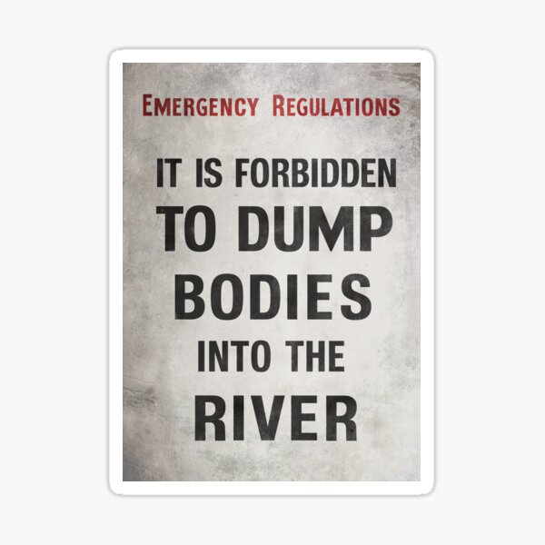 BODIES POSTER Sticker