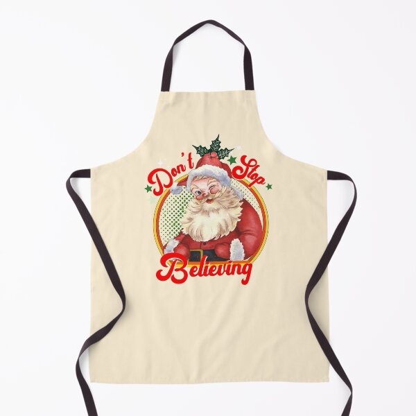 Item preview, Don’t stop believing retro Christmas vintage designs designed and sold by ArtfulGiftShop.