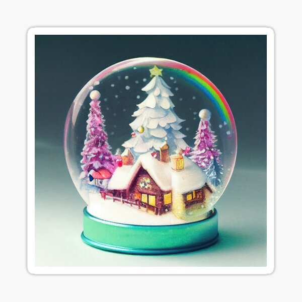 Item preview, A cute snow globe in watercolors designed and sold by art8085.
