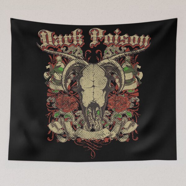 Item preview, horned animal skull flourish designed and sold by TADYSHOP.