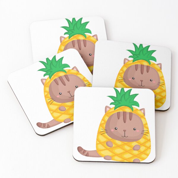Item preview, Cute Pineapple Cat, Anatomy of a pineapple designed and sold by MamaSweetea.