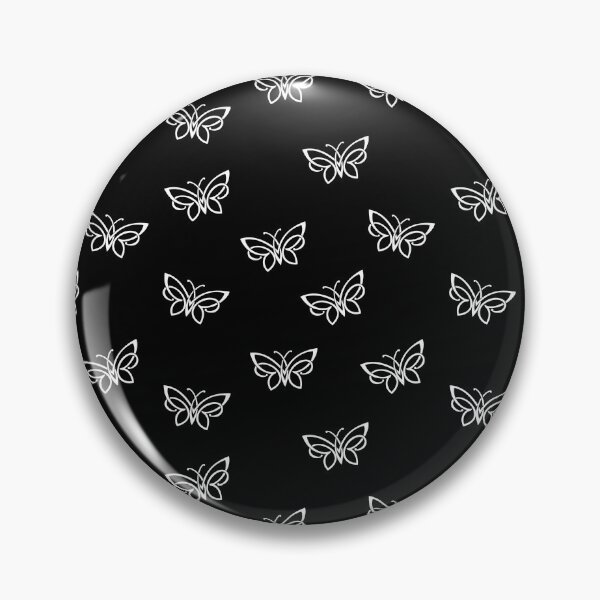 Item preview, Aesthetic Butterfly Pattern With Black Background designed and sold by NECHSTORE.