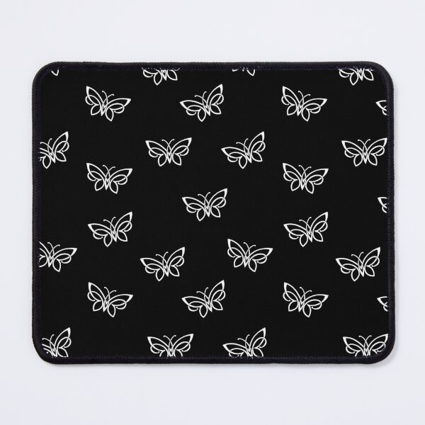 Item preview, Aesthetic Butterfly Pattern With Black Background designed and sold by NECHSTORE.
