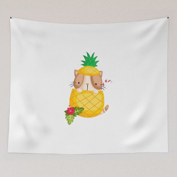Item preview, Cute Pineapple Cat, Anatomy of a pineapple designed and sold by MamaSweetea.