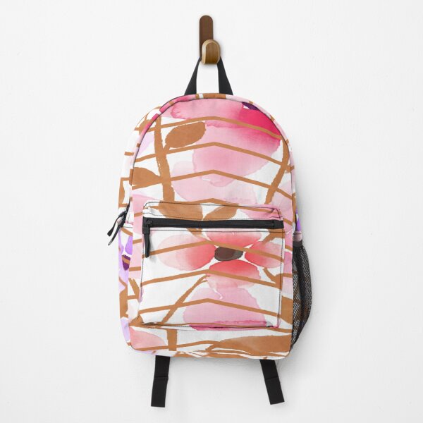 Item preview, Pastel floral with gold stripes designed and sold by calibrit.