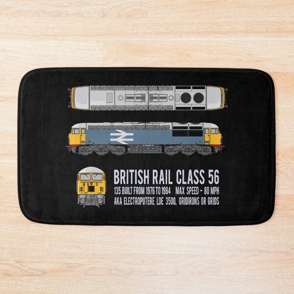 Item preview, British Rail Class 56 Train Gridiron Grids Locomotive Diagrams Gift designed and sold by Maljonic.