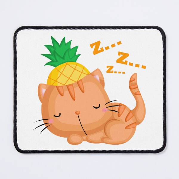 Item preview, Cute Pineapple Cat Sleeping, Anatomy of a pineapple designed and sold by MamaSweetea.