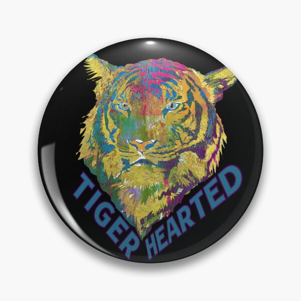 Artikelvorschau, Tiger Hearted Big Cat Illustration entworfen und verkauft von ginaisarty.