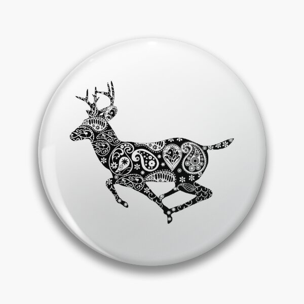 Item preview, Deer Floral Pattern Design designed and sold by RepublicOfFire.