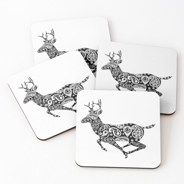 Item preview, Deer Floral Pattern Design designed and sold by RepublicOfFire.