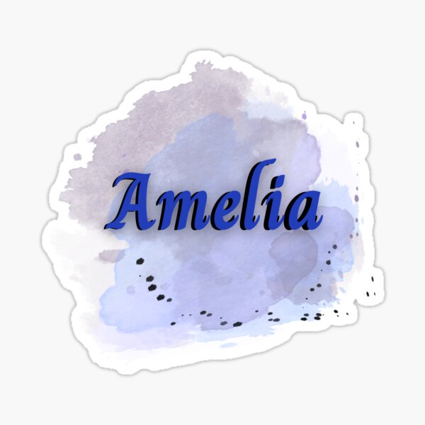 names-of-women-amelia-blue-nice-gift-for-a-female-friend-sticker