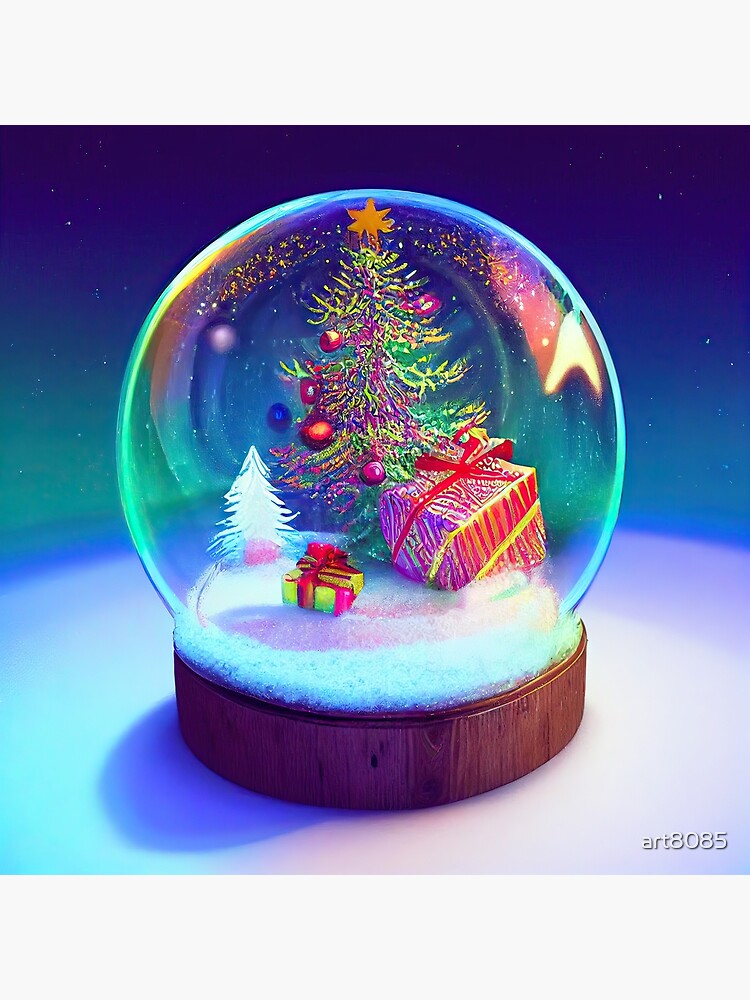 Christmas Snow Globe Music Box Novelty Crystal Snowflakes Ball