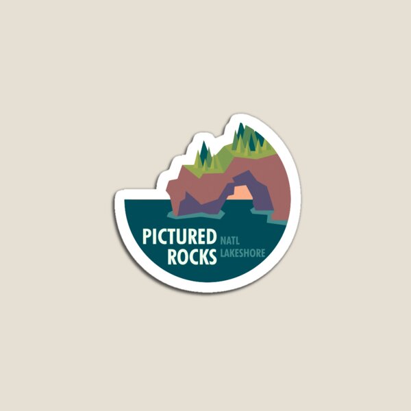 Pictured Rocks National Lakeshore Cutout Magnet