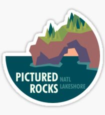 Pictured Rocks National Lakeshore Cutout Sticker