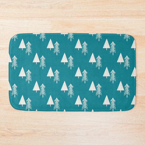 Item preview, Christmas Woodland Evergreen Light Blue designed and sold by susycosta.