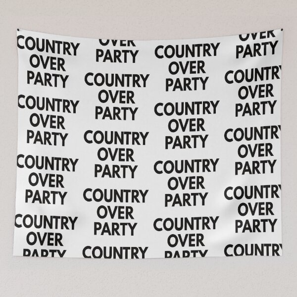 Item preview, Country over party  designed and sold by Politics-Corner.