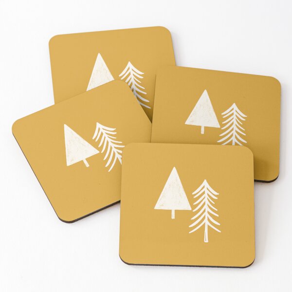 Item preview, Christmas Woodland Evergreen Yellow designed and sold by susycosta.
