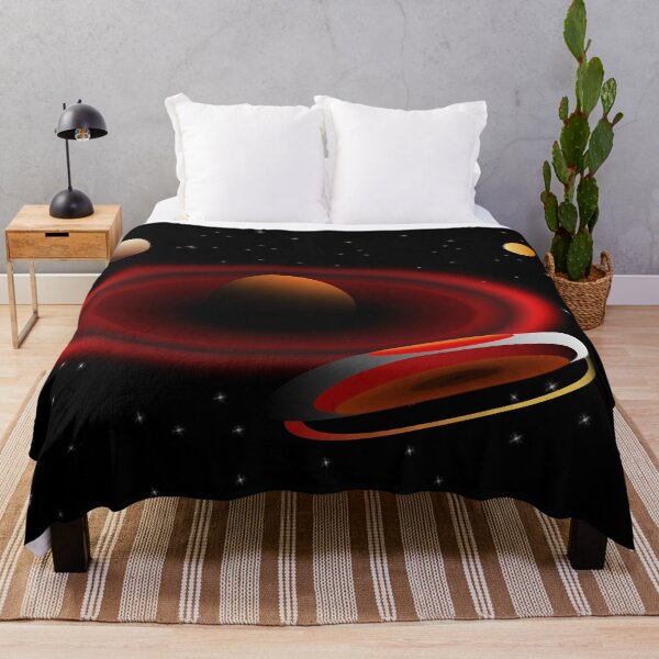 Item preview, Colorful Ringed Planet And Moons designed and sold by RGSMOOTHFINGER.