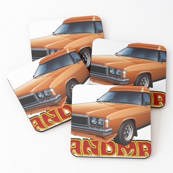Item preview, Illustrated HZ Holden Sandman Panel Van, Valencia Orange designed and sold by tshirtgarage.